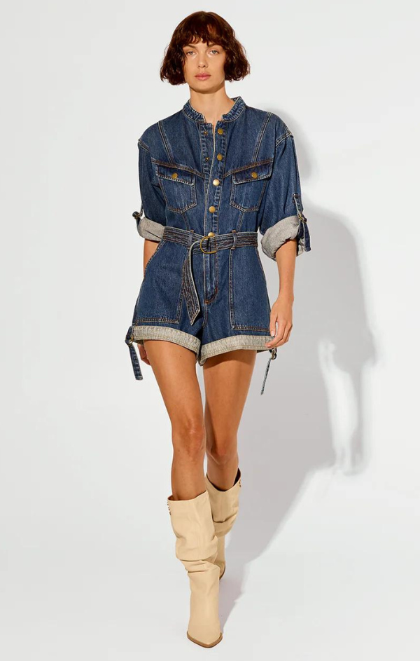 Kivari Elena Denim Playsuit S