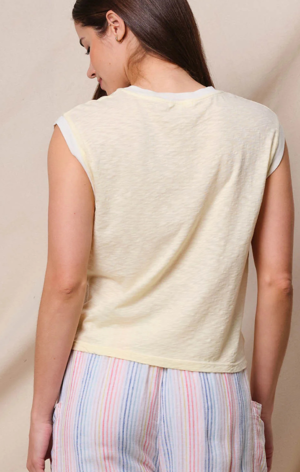 Club Soleil Cropped Muscle Tank