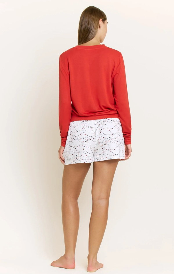 Sugar Sweetheart Long Sleeve Shortie Set