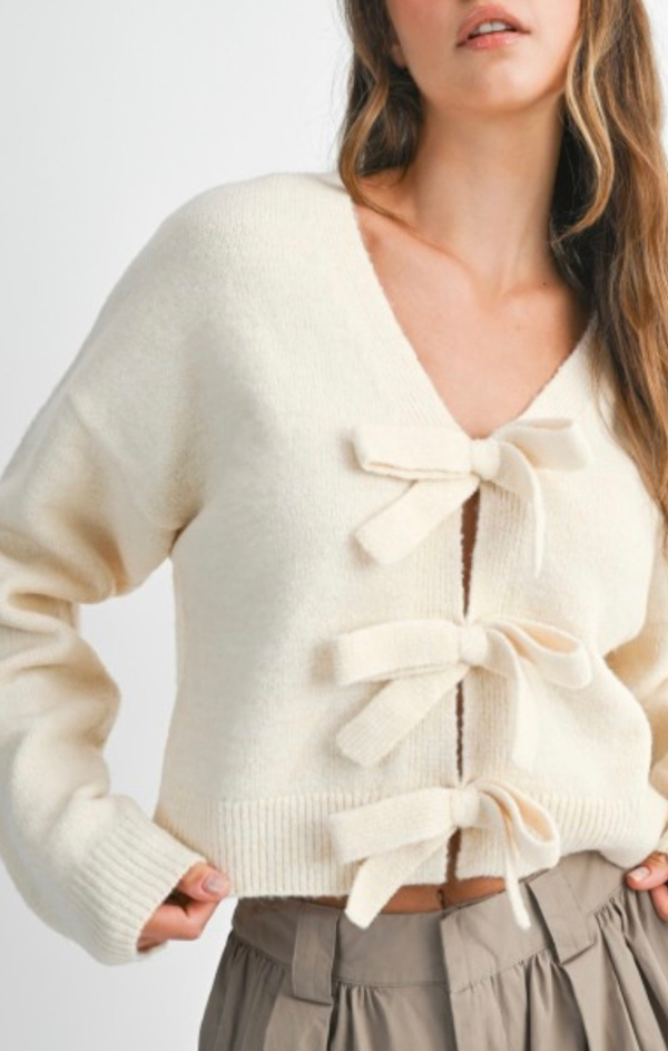 Ember Bow Front Cardigan