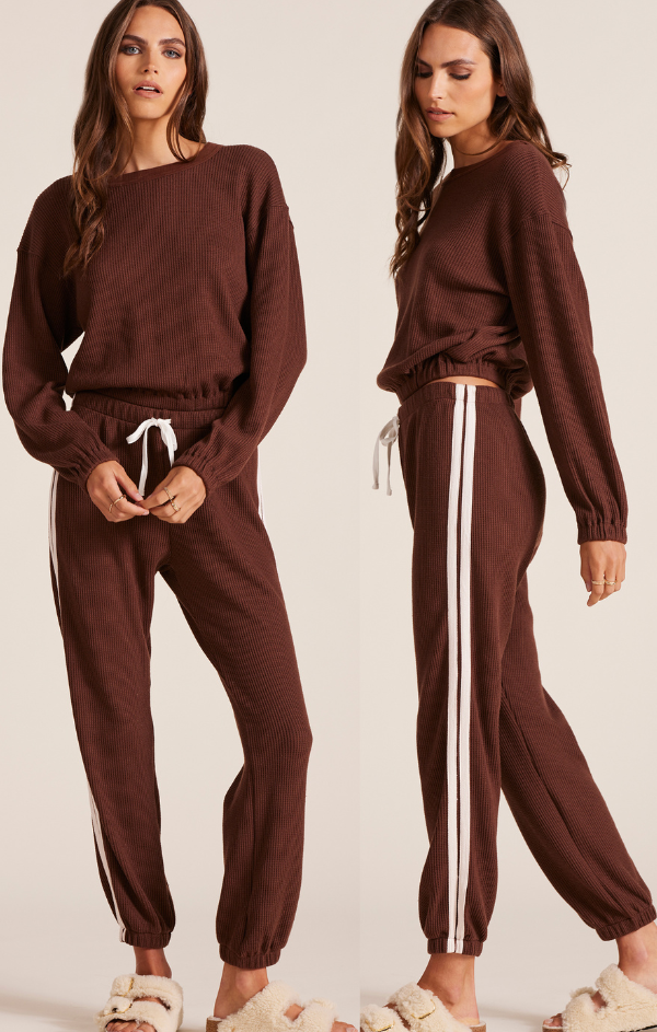 Jogger with Drawcord in Brown