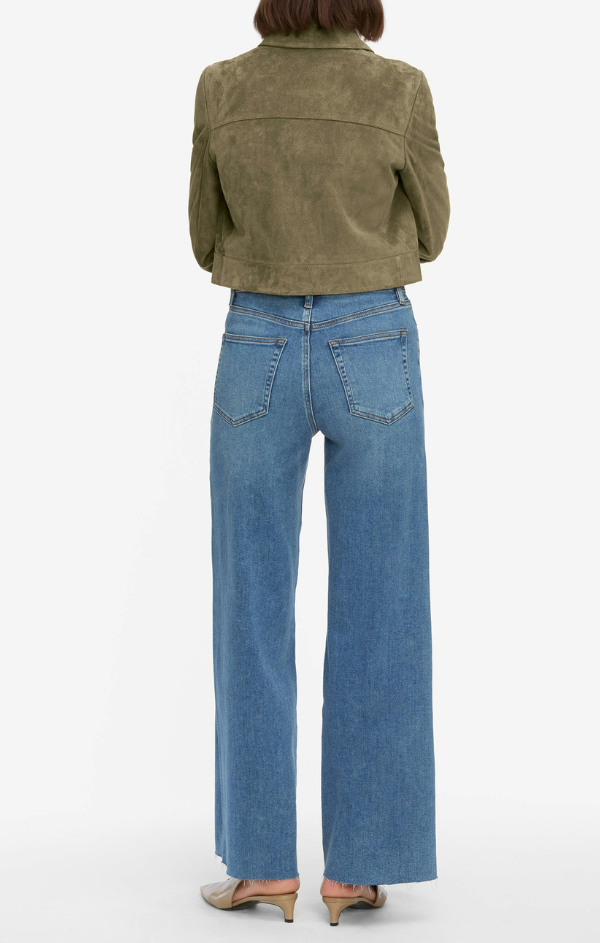 Le Slim Palazzo in Flip Raw After