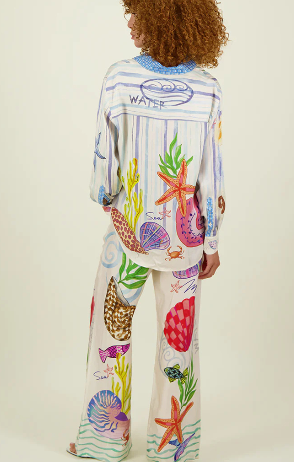 Isabel Printed Shirt in Magic Ocean