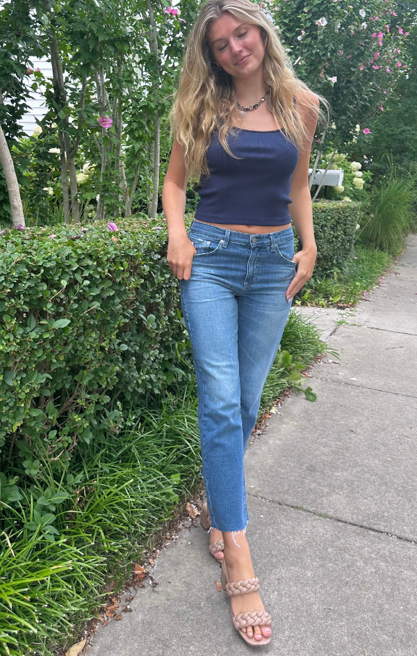 Ribbed Spaghetti Strap Cami