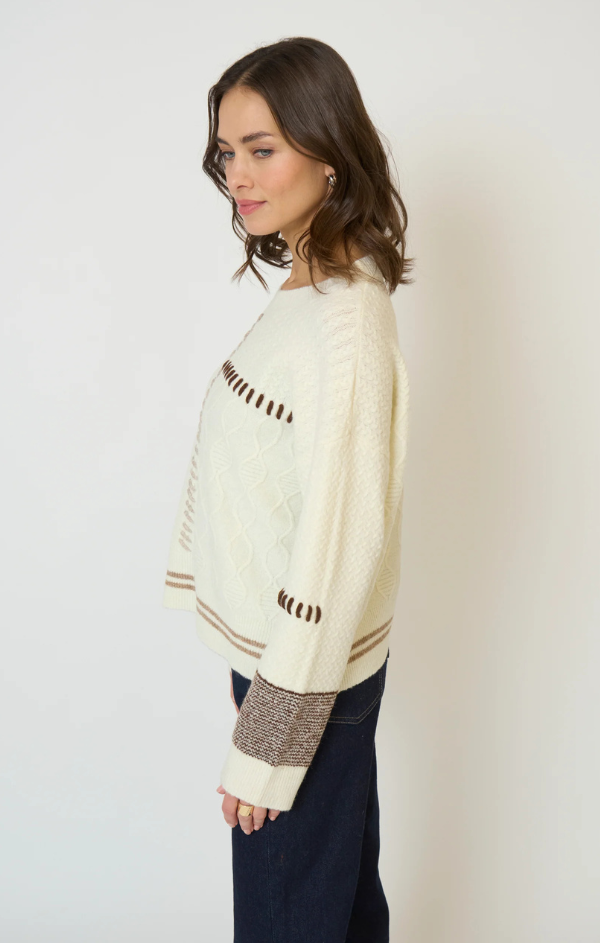 Patchwork Cropped Sweater