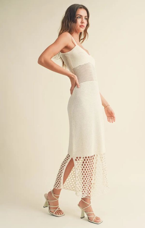 white knit beach dress Mariner Knitted L / Navy Size:pxl (16P/18P) Waist 63 Just A Lover Girl Midi - Dresses - Clothing