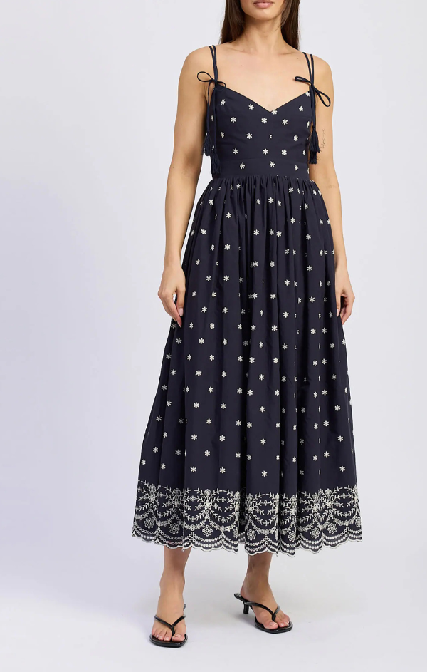 Elizabeth Embroidered Midi