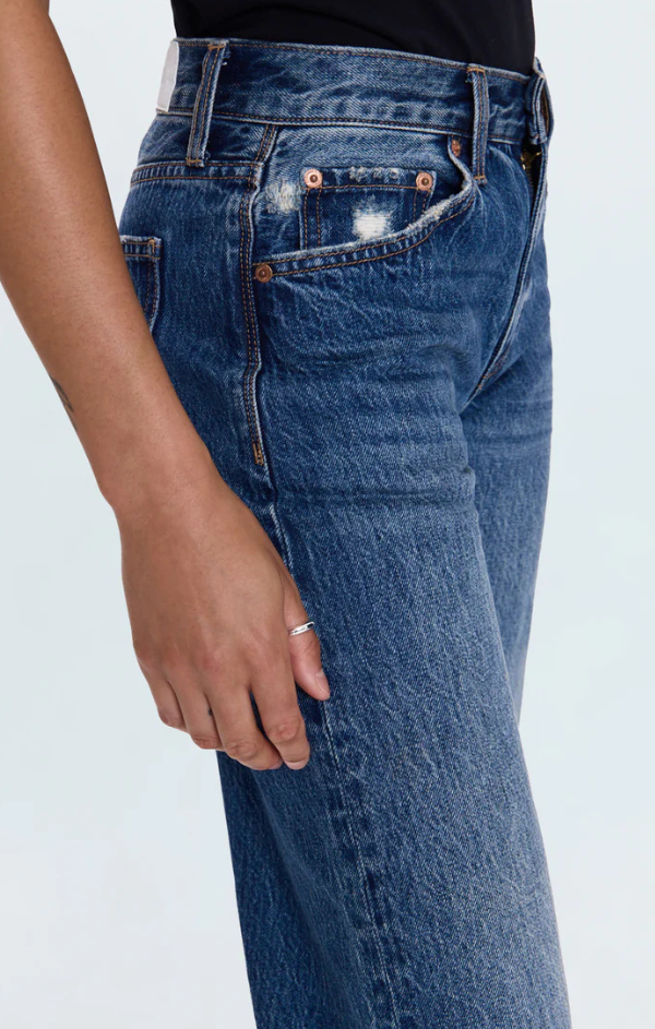 Lexi Mid Rise Bowed Straight in Artisan