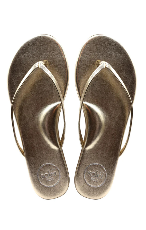Copa Classic Flip Flop in Metallic Gold
