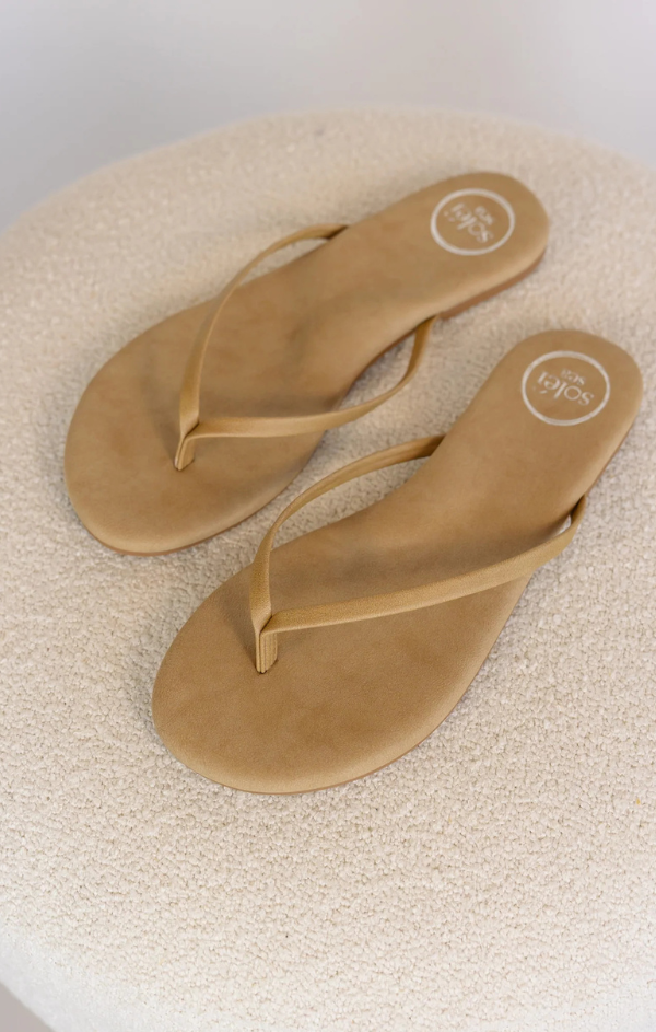 Copa Classic Flip Flop in Tan Suede