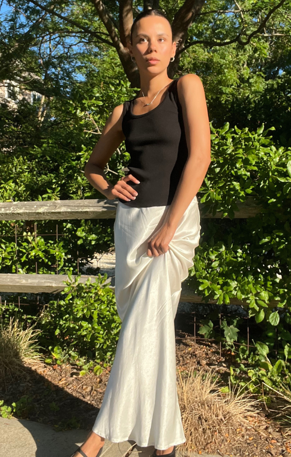 Ribbed Scoop Neck Tank