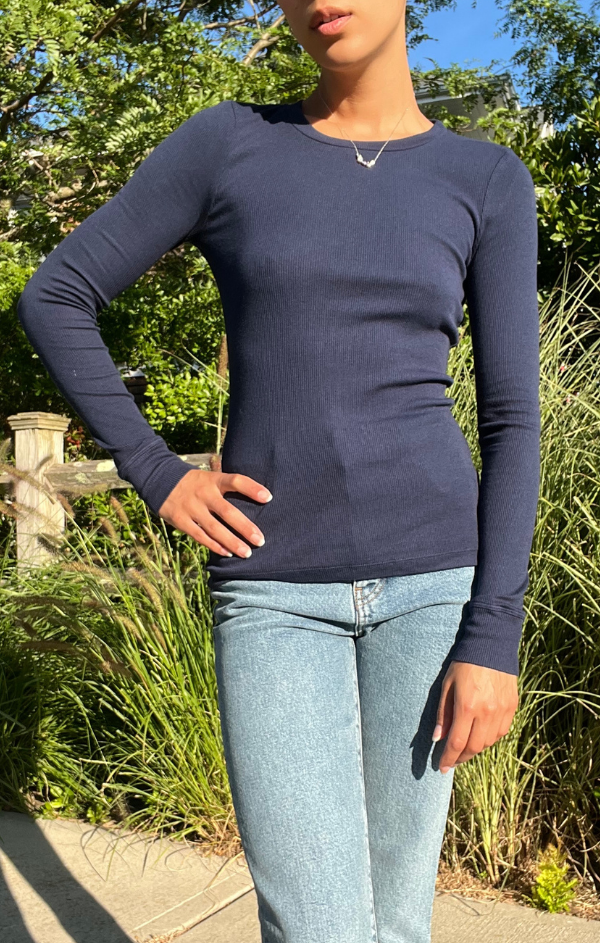 Long Sleeve Scoop Neck Tee