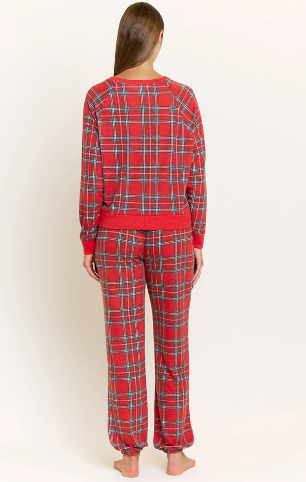 Star Seeker Long Set in Santa Plaid