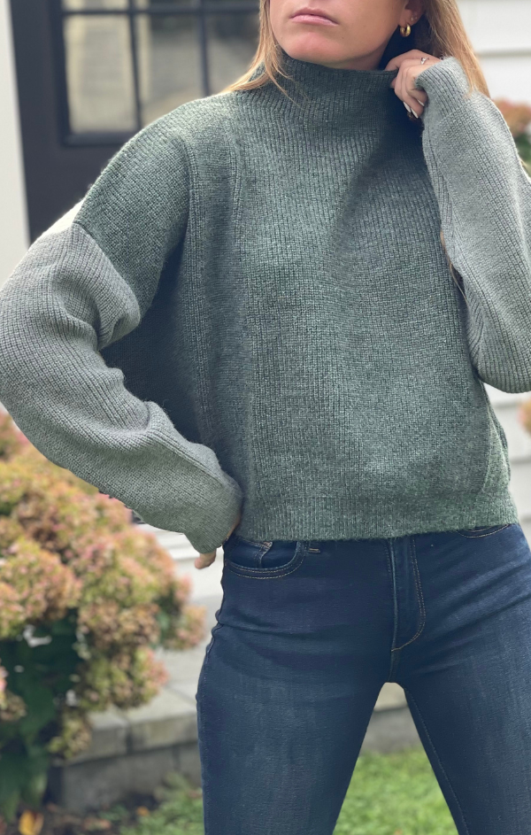 Color Block Oversize Sweater