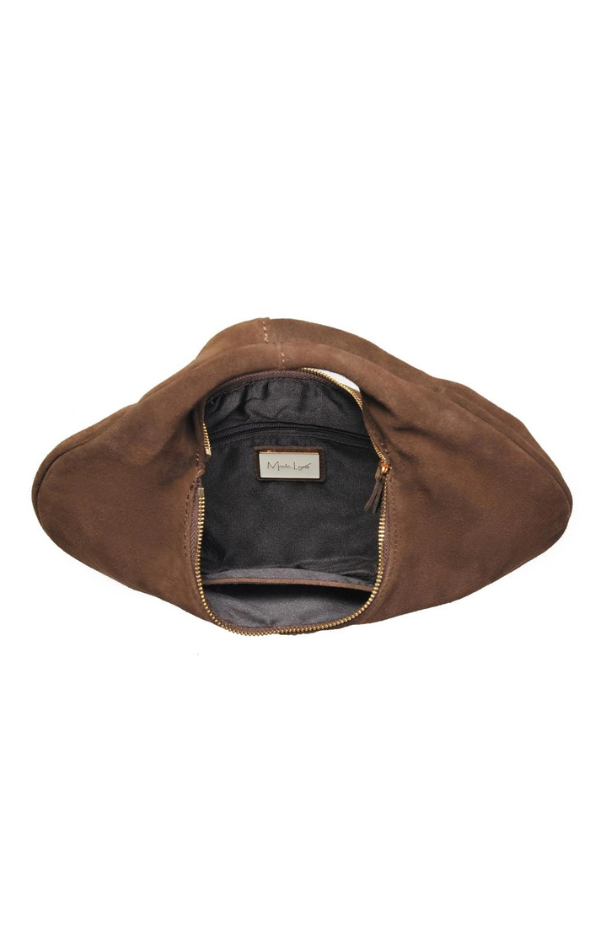 Farrah Genuine Suede Leather Hobo