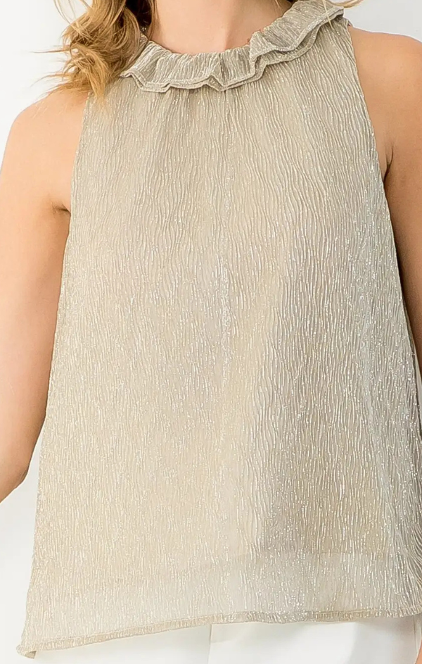 Melody Metallic Sleeveless Top