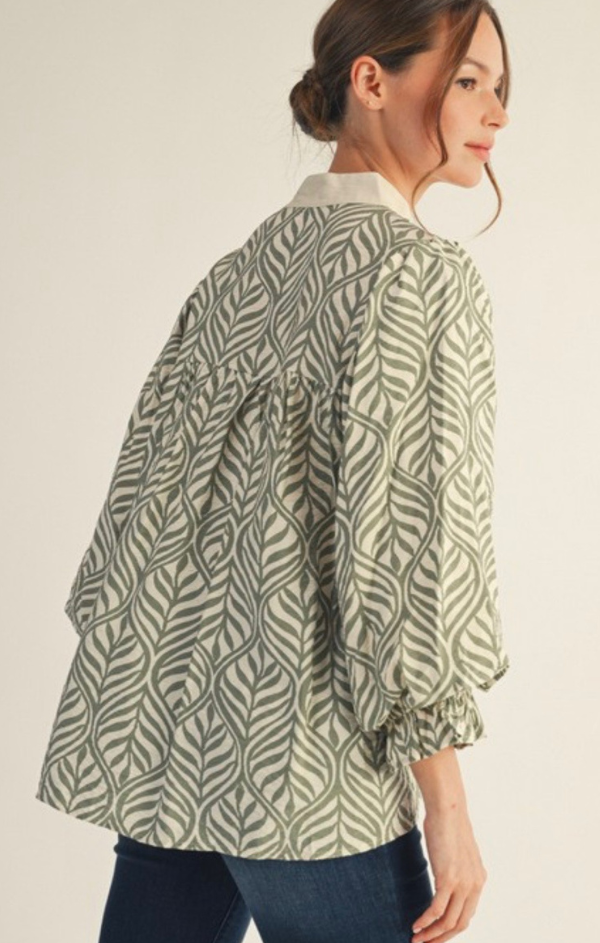 Zahra Blouson Sleeve Top