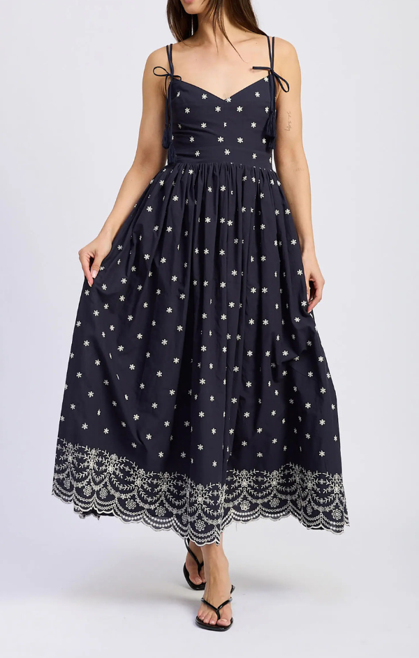 Elizabeth Embroidered Midi