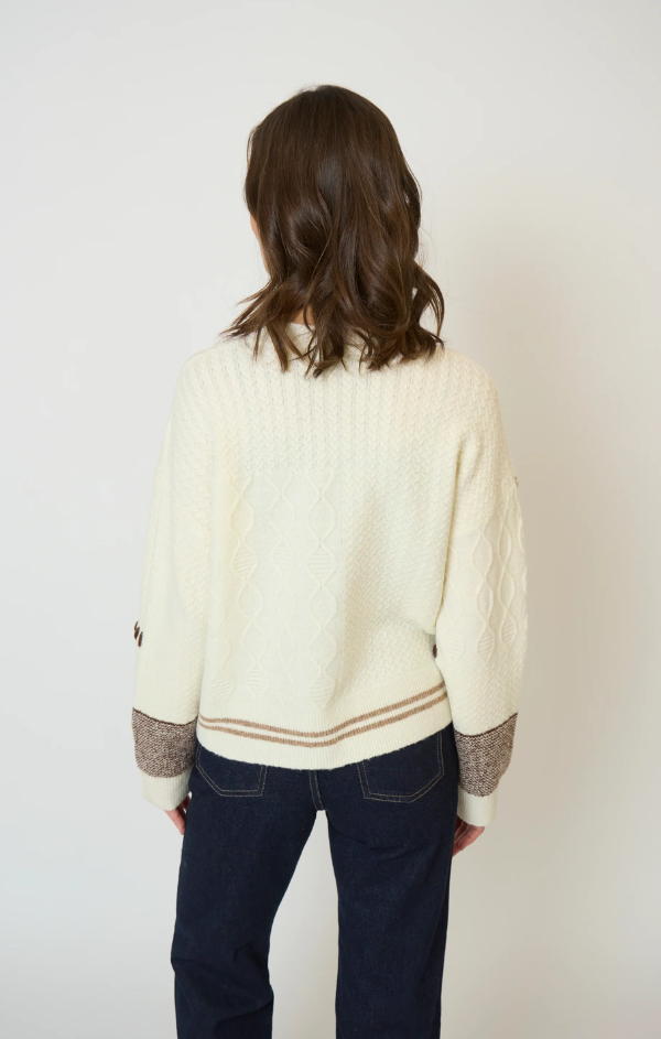Patchwork Cropped Sweater