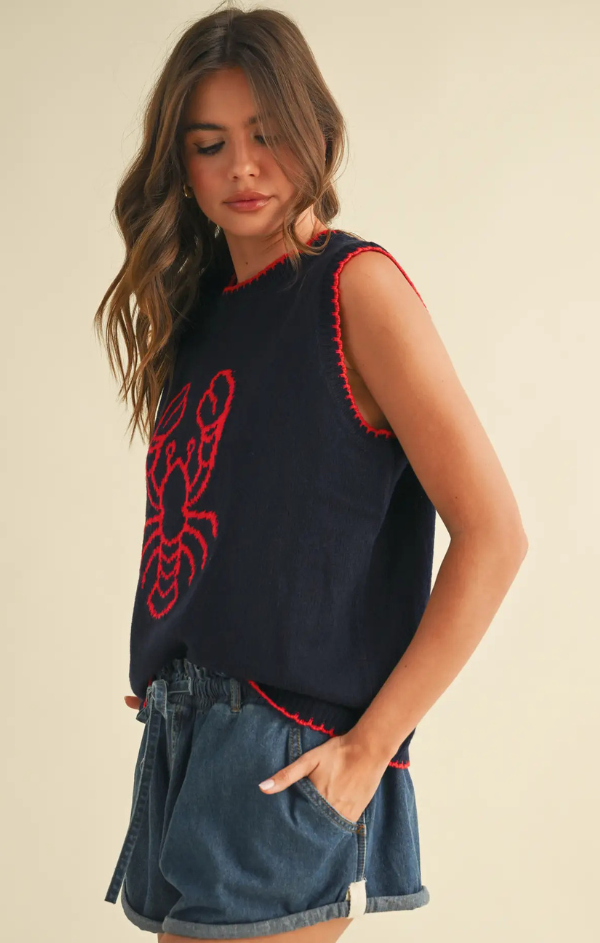 Rocky Lobster Knit Top