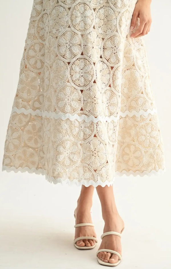 Hazel Crochet Lace Maxi