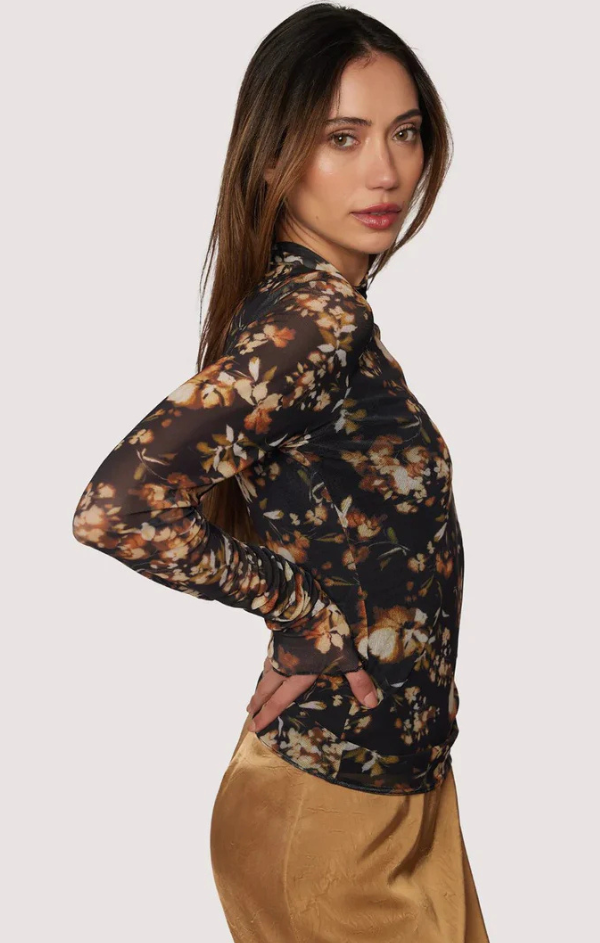 トップス Perfume Closet / Sheer Print Tops Moon Perfume closet Sheer Print Tops moon