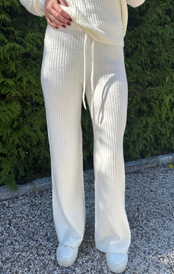 2x2 Rib Wide Leg Pant