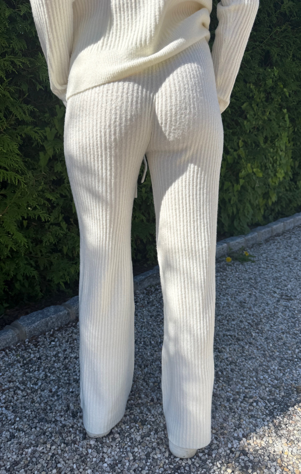2x2 Rib Wide Leg Pant