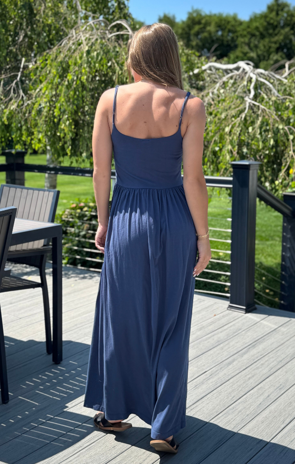 Drop Waist Dress S / Pacific Blue Drop Waist Dress S / Pacific Blue