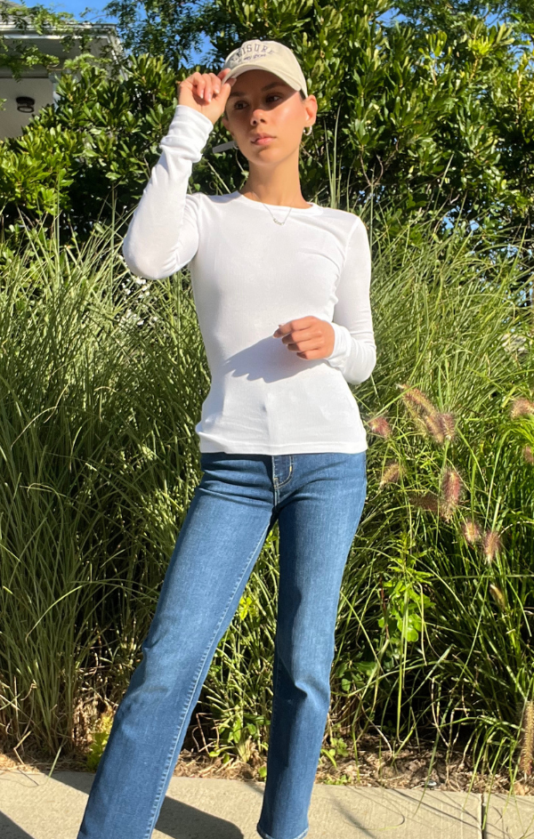 Long Sleeve Scoop Neck Tee