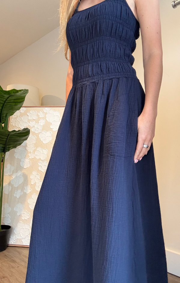 Charlotte Midi Dress M / White