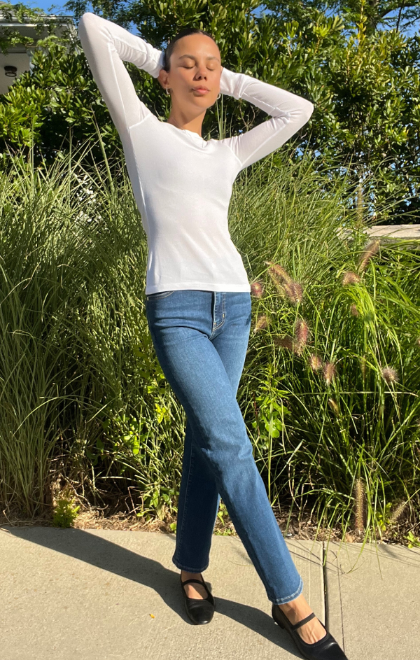 Long Sleeve Scoop Neck Tee