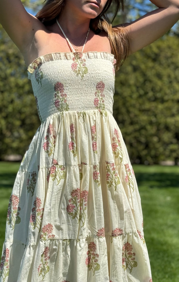 summer floral midi dress