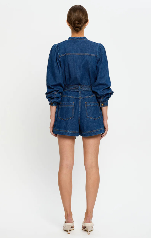 Lourdes Denim Playsuit