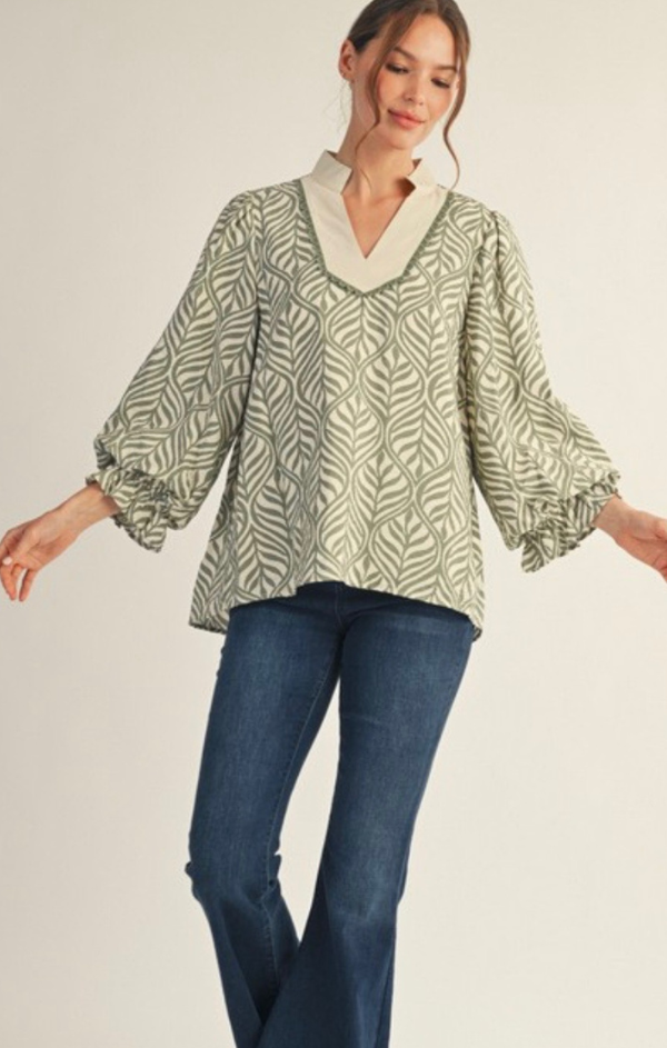 Zahra Blouson Sleeve Top