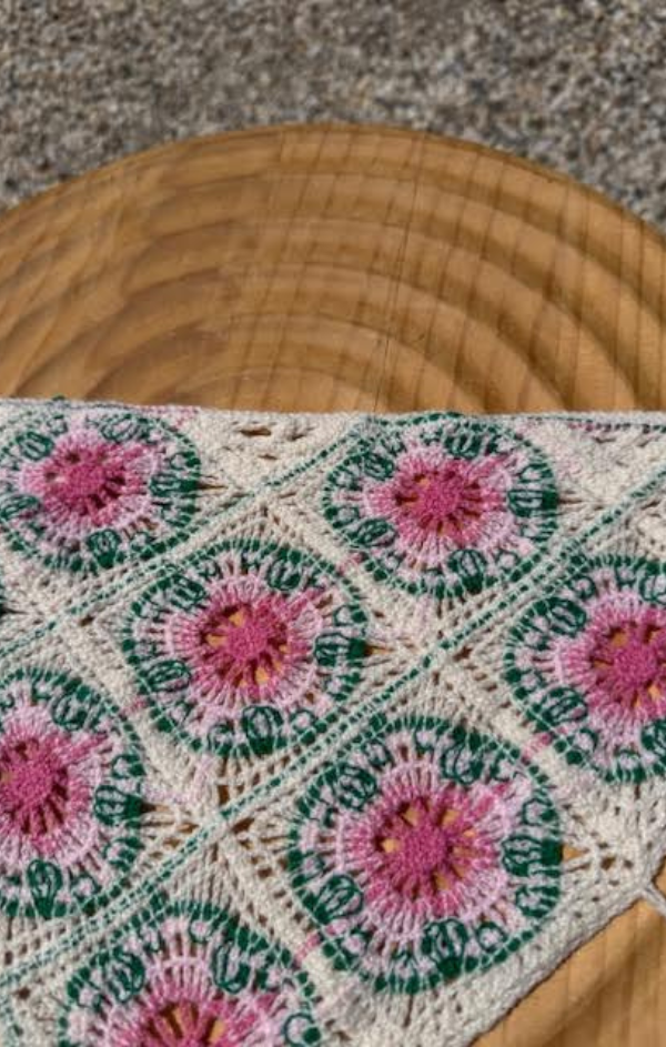 Crochet Bandana Headscarf 28 – Mint