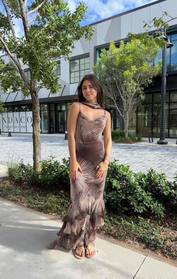 Cowl Maxi Dress with Sash