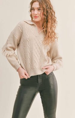 Ellen Cable Knit Sweater