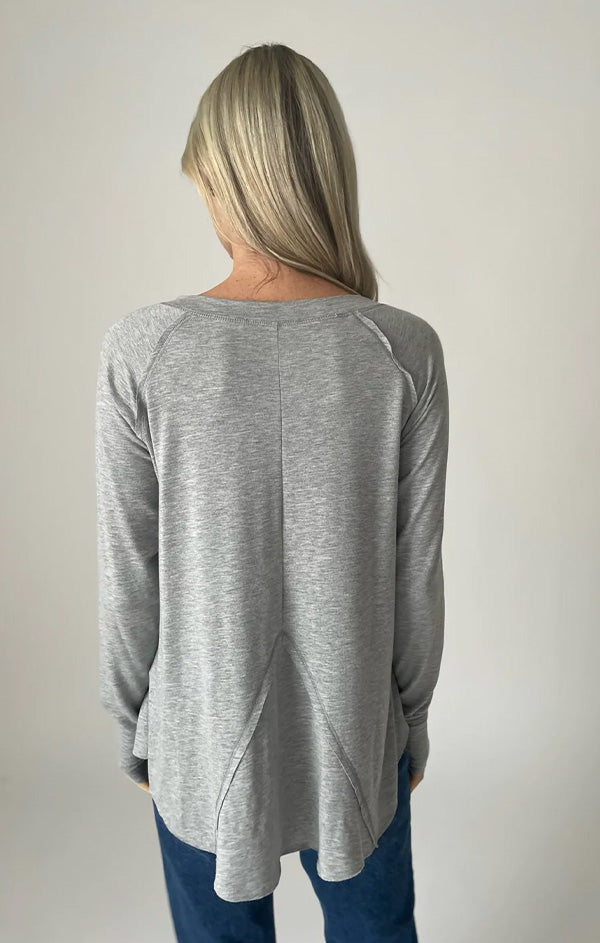 relaxed grey lounge top