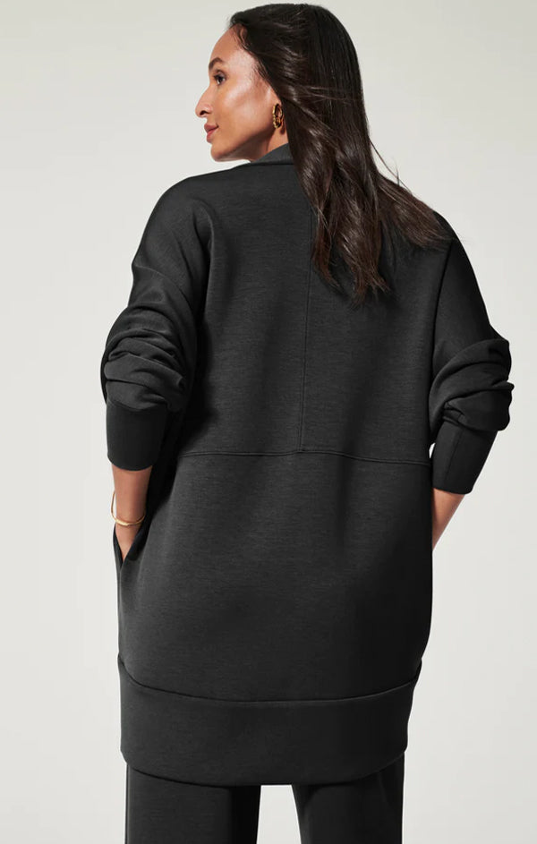 spanx black cardigan sweater