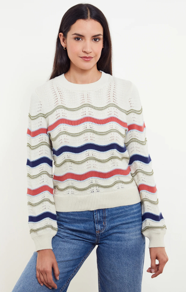 Leona Wave Stitch Crew