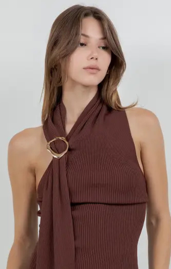 Scorpio Knitted Scarf Top