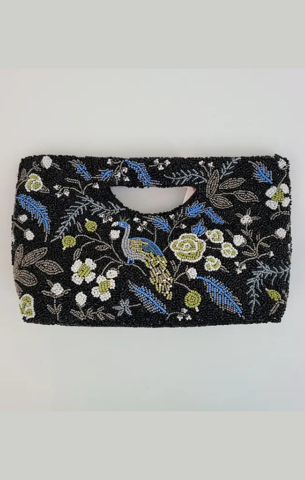 Top Handle Beaded Bag