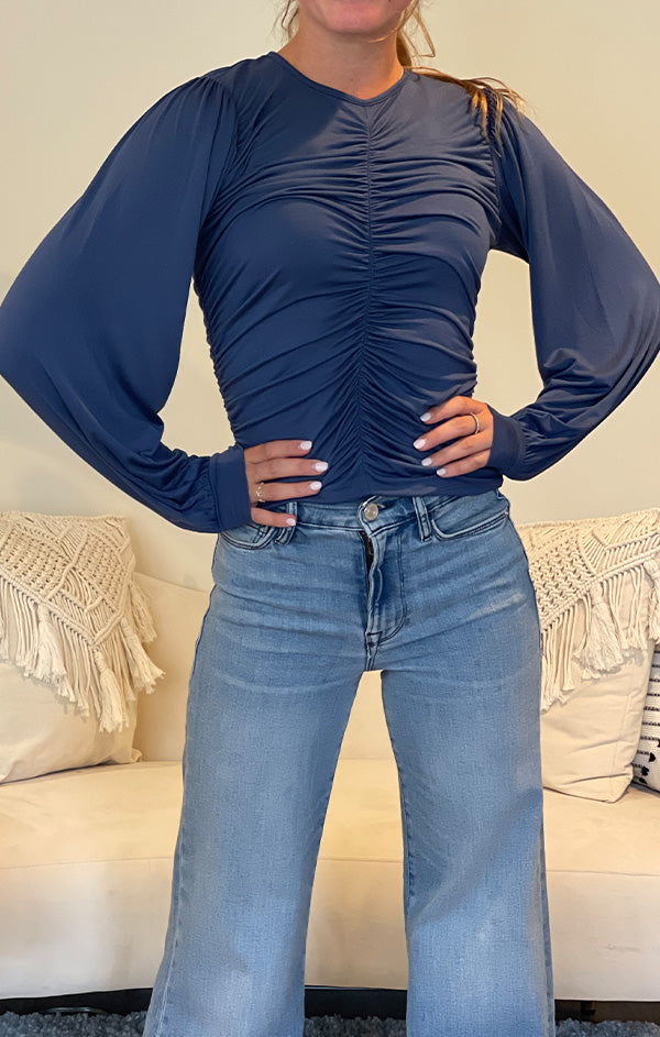 Ruched Full Sleeve Top