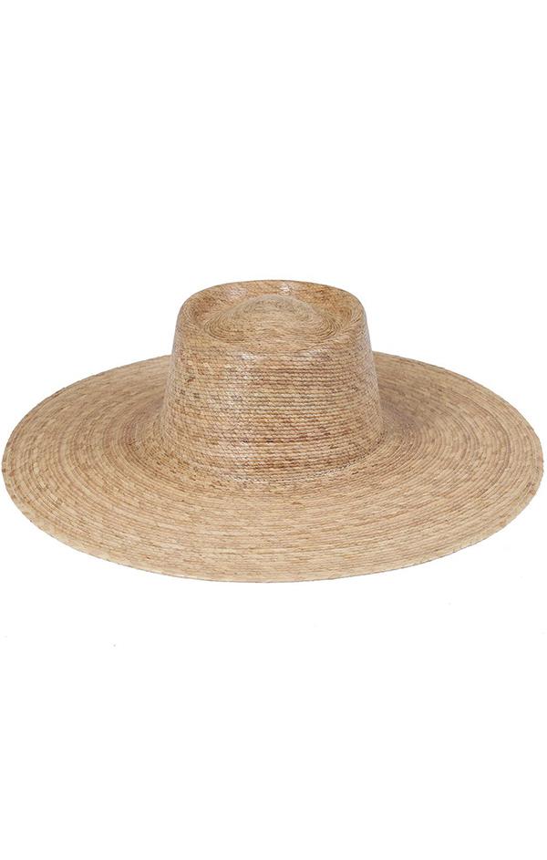 woven palm wide brim hat