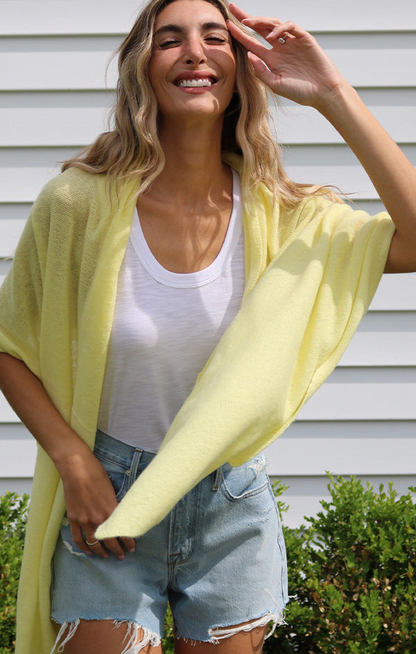 yellow soft cashmere