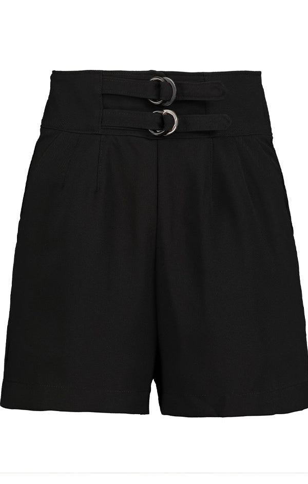 high waisted black shorts