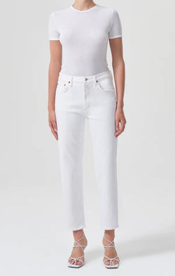agolde white denim jeans