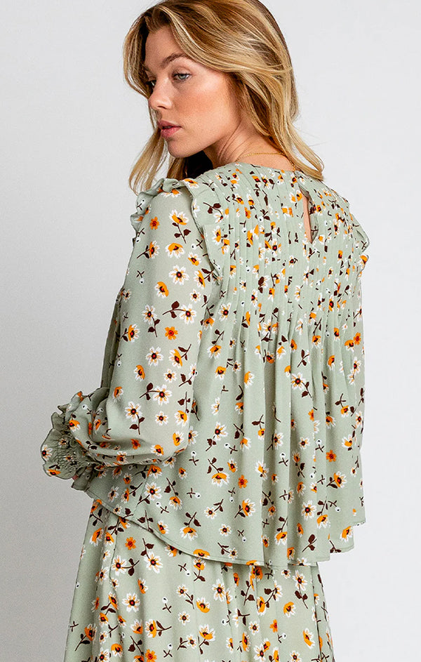 monte floral blouse