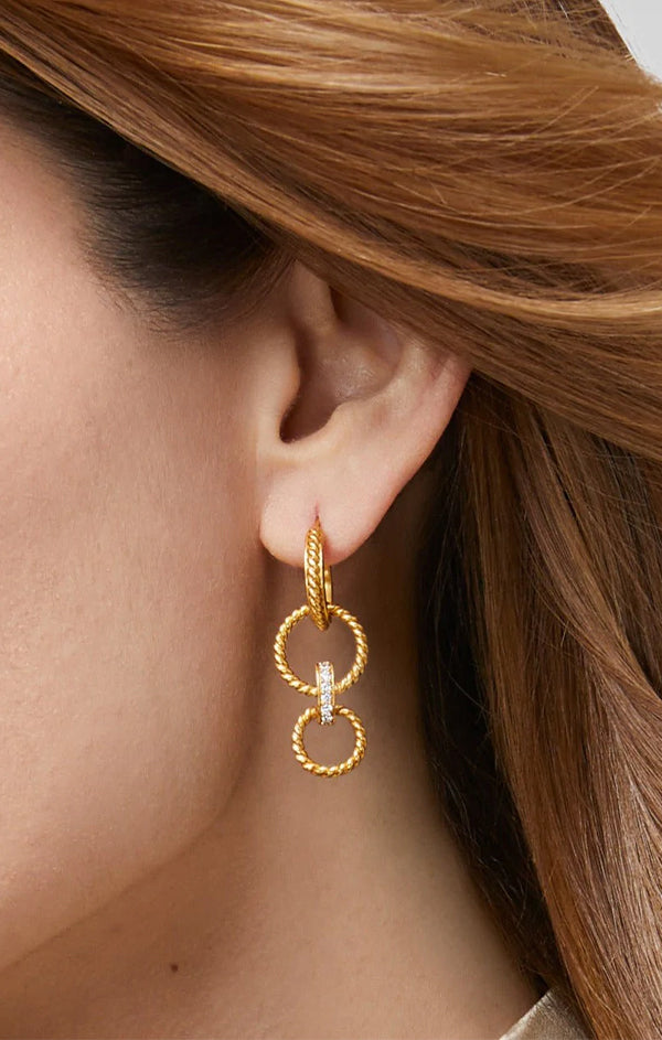 ggold statement earrings